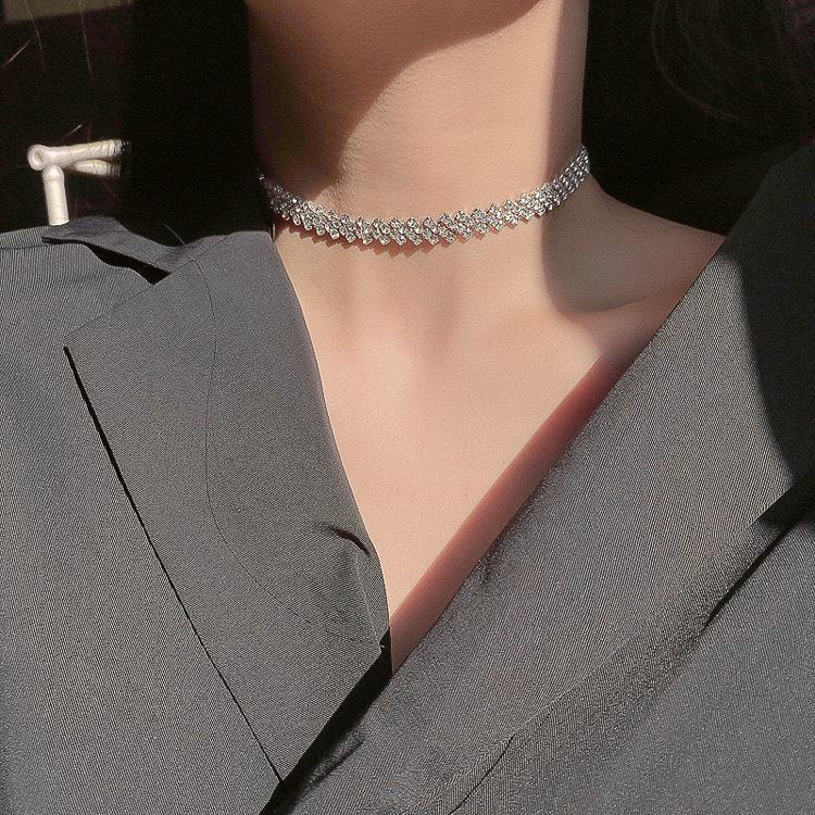 Vòng Cổ Choker Đính Đá Phong Cách - YUME PK0037