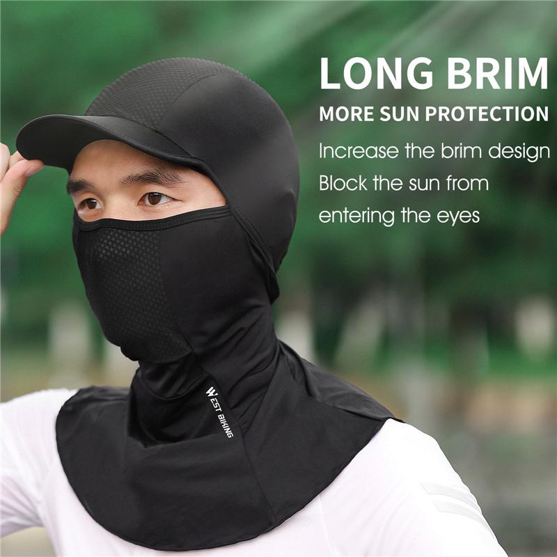 Tây Đạp Xe Mùa Hè Đi Xe Đạp Bộ Đội Nắng Chống Tia UV Bảo Vệ Bộ Thể Balo Nam Nữ Xe Đạp Xe Máy Lót Xe Đạp Nón
