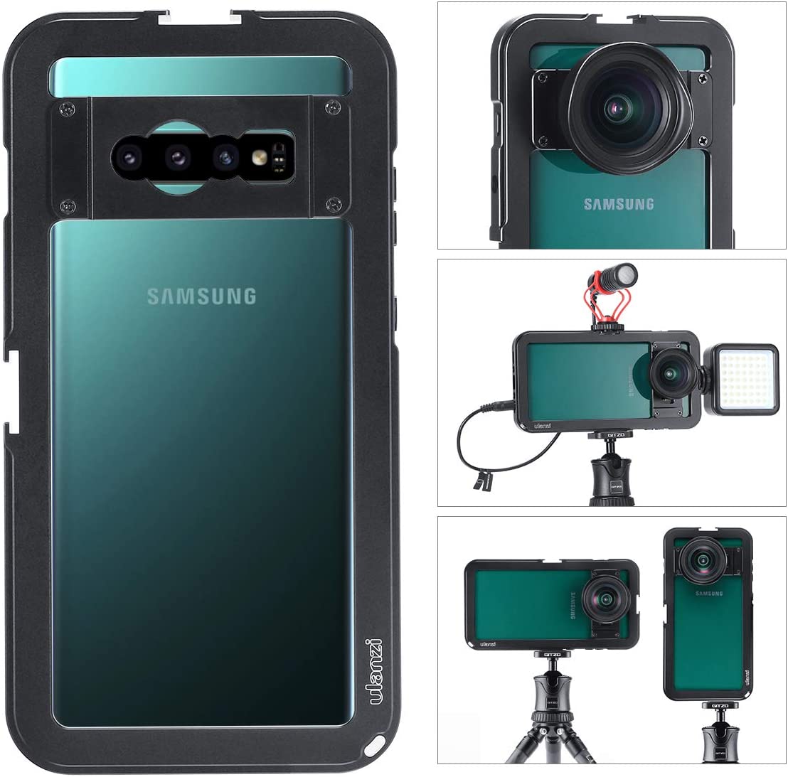 ULANZI VIDEO CAGE S - HÀNG CHÍNH HÃNG - Khung gắn lens dành cho điện thoại Samsung S10 Plus