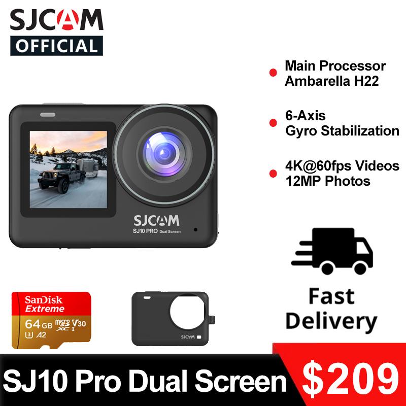 Máy ảnh hành động SJCAM SJ10 Pro Dual Màn hình 4K