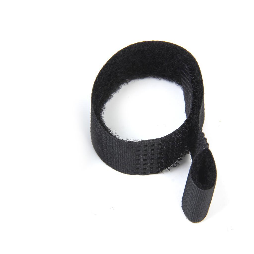 Nylon Straps Cable  Rope Hook and Loop Organiser 80pcs Black