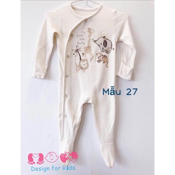 (Chọn mẫu) Sleepsuit bộ body dài tay cho bé trai và bé gái