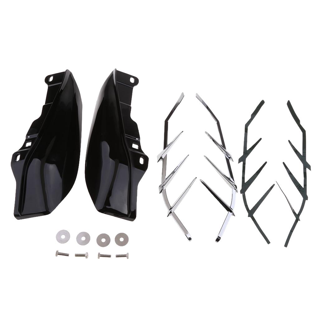 Left Right Mid-Frame Air Deflector Kit for Harley Touring Electra Glide 09-17