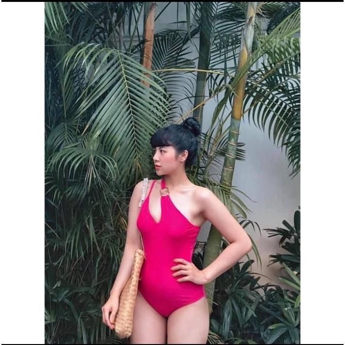 Đồ bơi bikini đi biển lệch vai phối khoen sang chảnh VATIVA BKN35