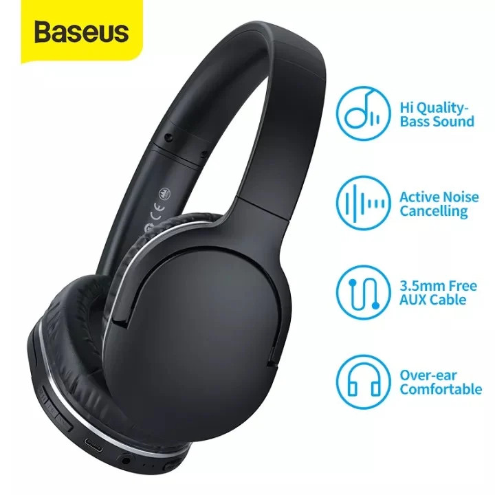 Tai nghe chụp tai không dây cao cấp Baseus Encok Wireless headphone D02 Pro - hàng chính hãng