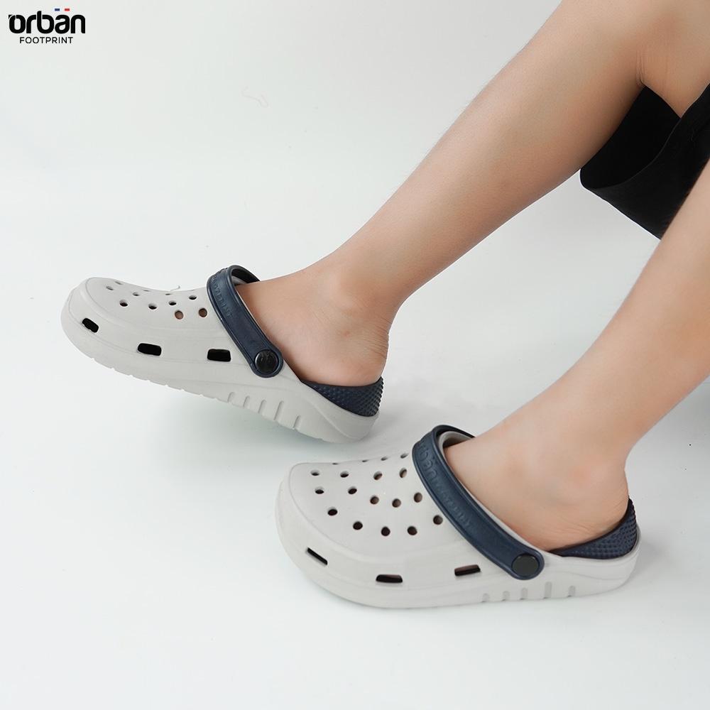 Dép SụcTrẻ em Eva siêu nhẹ Urban cao cấp D2002 Ghi đế xanh ( chống thấm nước