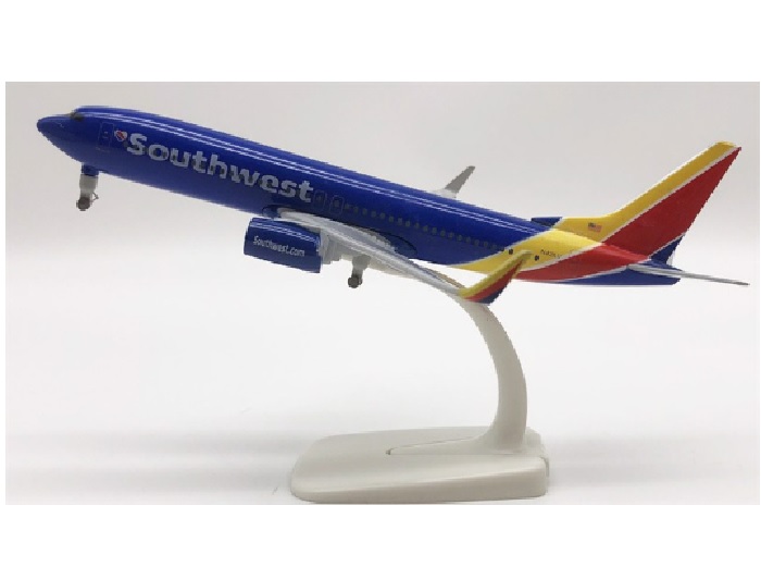 Mô hình máy bay tĩnh B737 Southwest 20cm có bánh xe