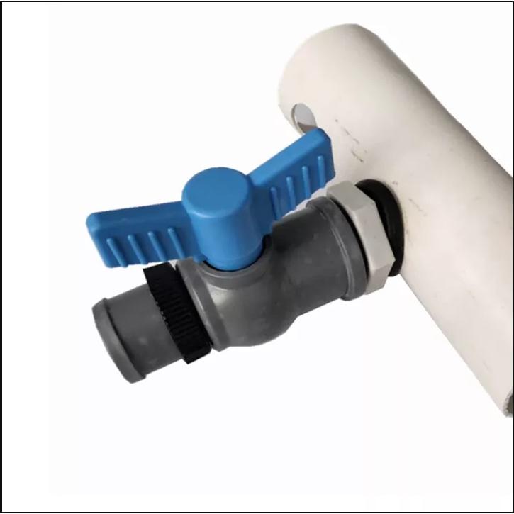 Van khóa khởi thủy ống dẹt- phun mưa 34mm + Zoong cao su