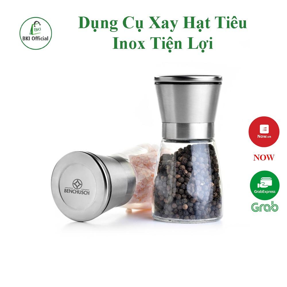 Dụng Cụ Xay Hạt Tiêu Inox 304 Cối Xay Tiêu Vặn Tay Tiện Lợi