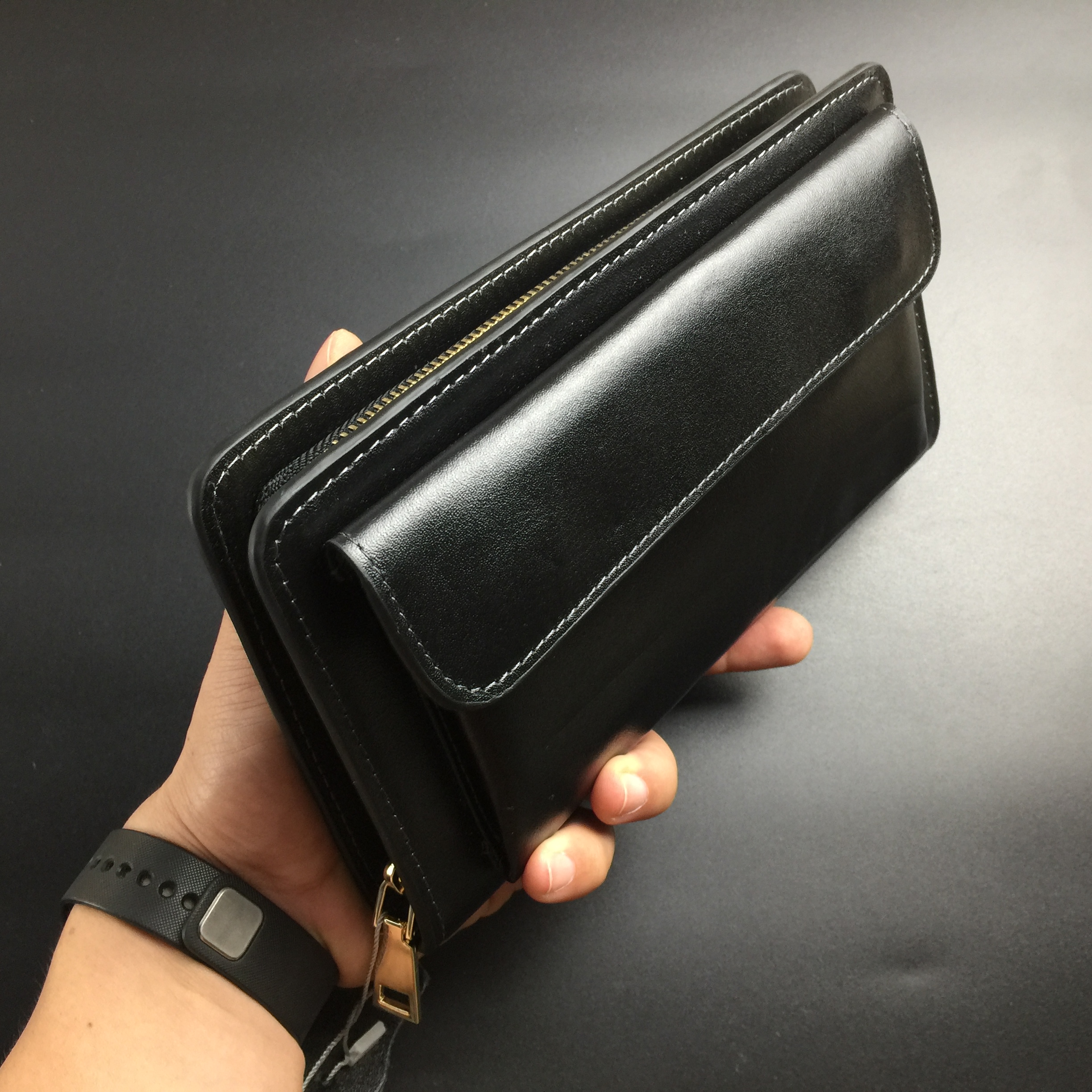 [Da thật] Clutch cầm tay nam da bò thật CL126LS (Đen/Nâu sáng/Nâu sẫm) - 100% da bò thật, BH 3 năm