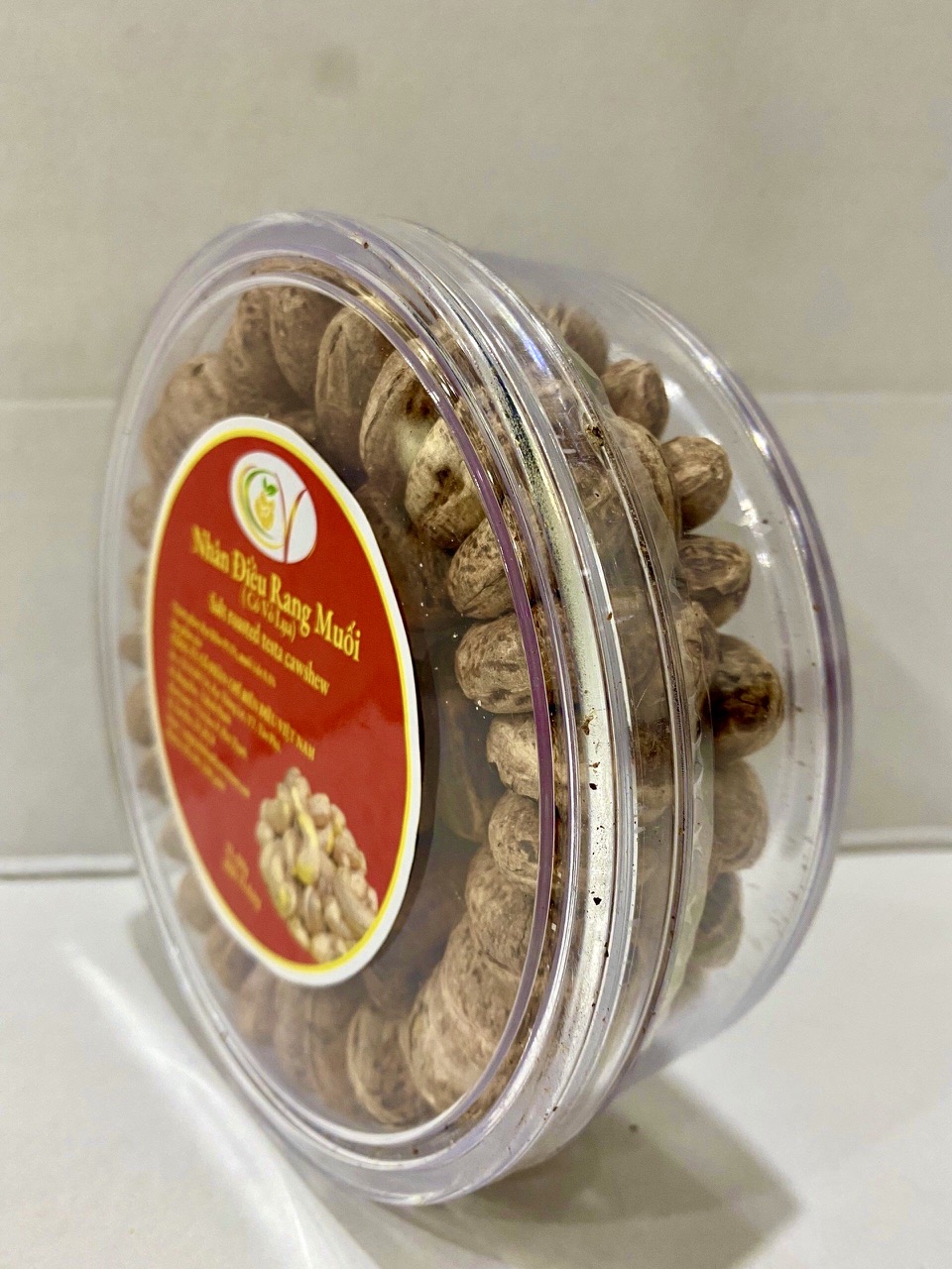 Hạt Điều Rang Muối Vỏ Lụa - Hộp 500g Đặc Sản Bình Phước Xếp Hoa