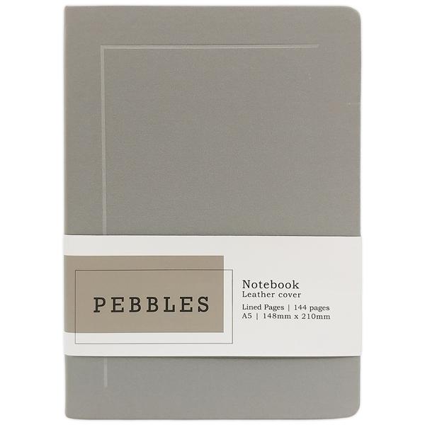 Sổ Bìa Da Pebbles A5 - Kẻ Ngang - 144 Trang 100gsm - The Sun - Clay