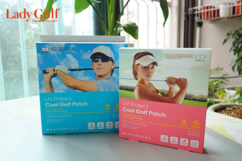Mặt nạ golf nam chống nắng, ngăn chặn tia UV GOLF PATCH - Hàn Quốc - Hộp 5 miếng