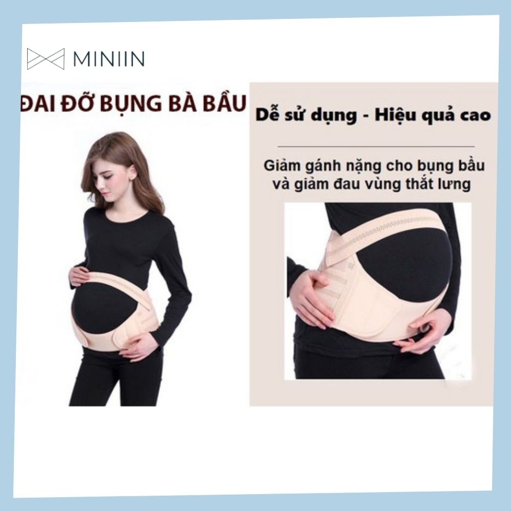 Đai Nâng Đỡ Bụng Bầu Cao Cấp  Loại 1 Chính Hãng MINIIN - Co Giãn Tốt- Giảm Đau Lưng Chống Rạn Da ( Màu Ngẫu Nhiên)