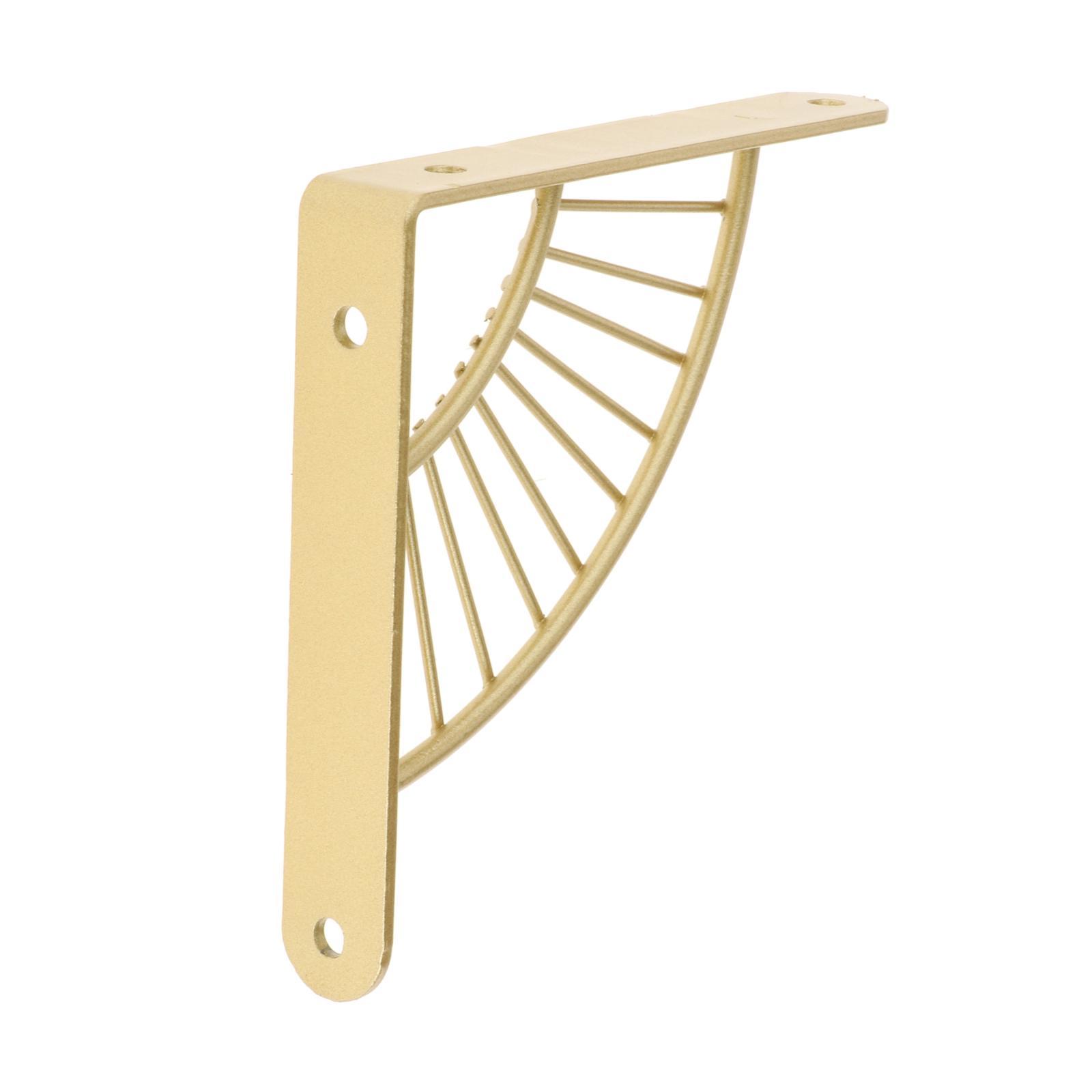Nordic Wall Mount Shelf Bracket Triangle Angle Shelf Bracket Decorative Heavy Duty Metal Supporter with Screws for Bathroom Home Bookc