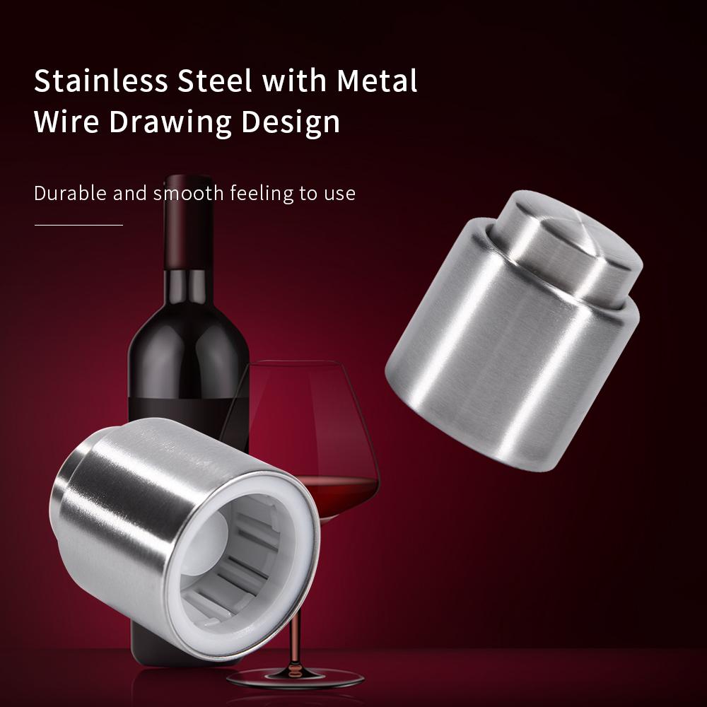 Nút đậy chai rượu bằng thép không gỉ để giữ rượu tươi và có thể tái sử dụng