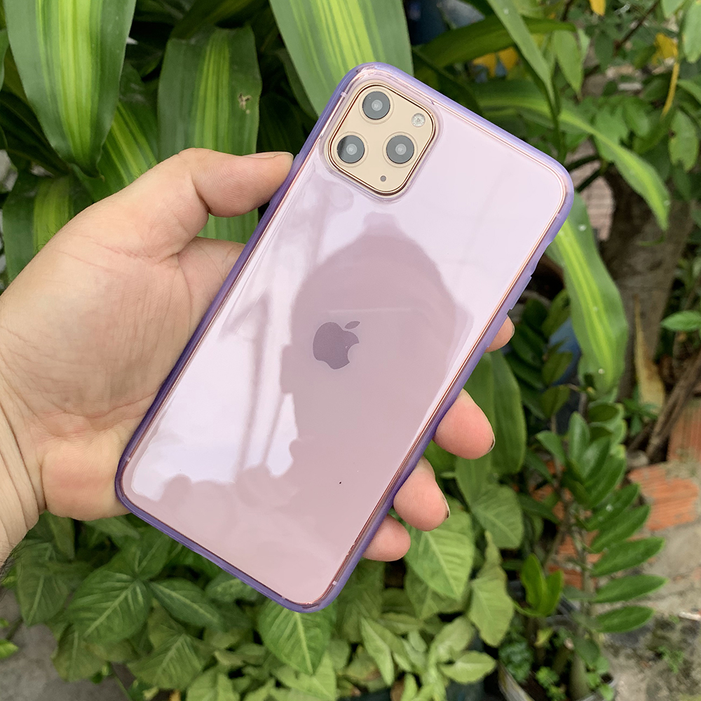 Ốp lưng dẻo chống sốc cao cấp dành cho iPhone 11 Pro - Màu tím mờ