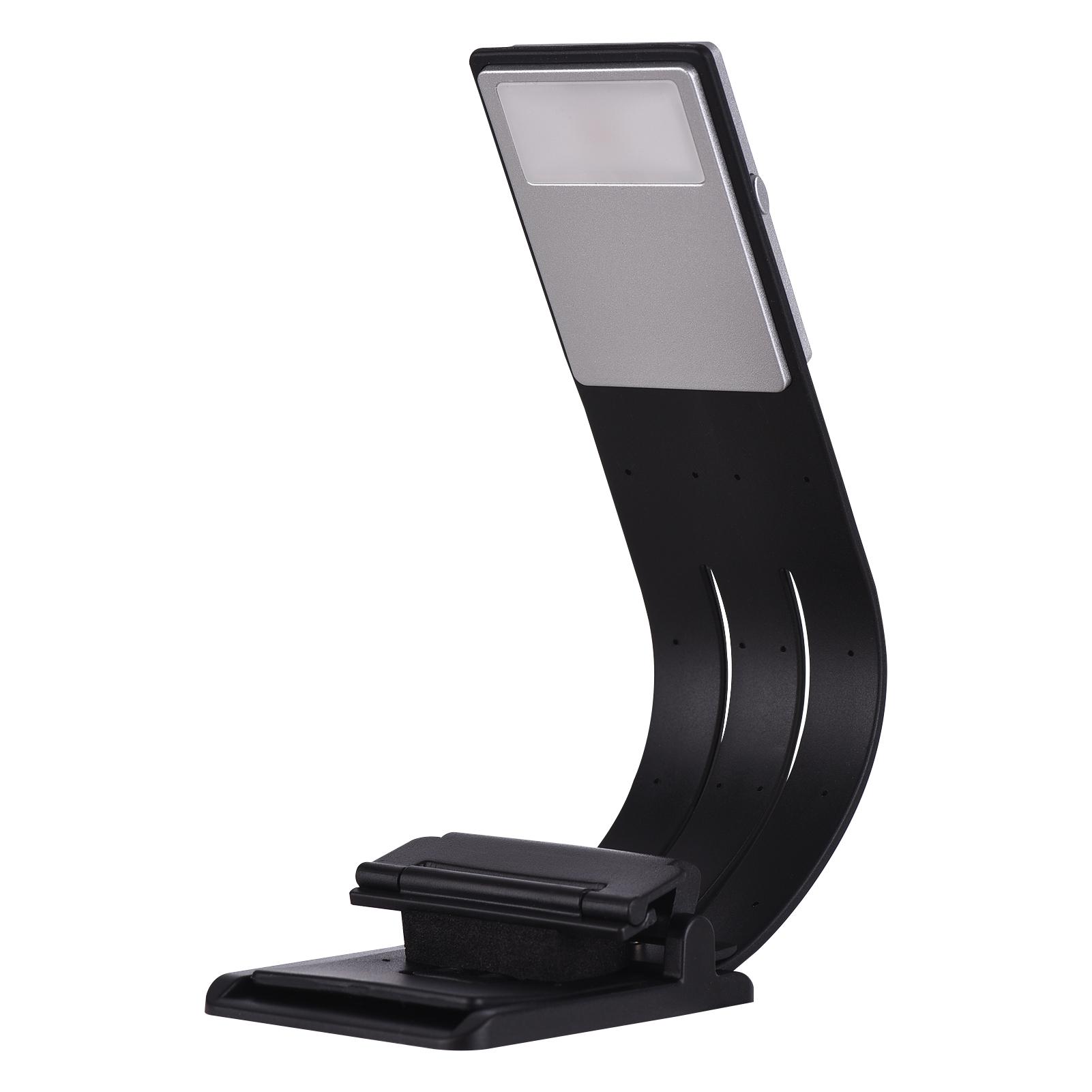 Rechargeable Reading Light Bookmark LED Light Eye Protection 3 Color Temperature Stepless Dimming with Magnetic Clip for