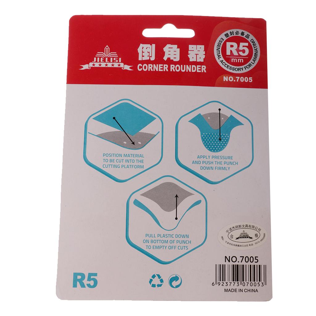 Góc Tròn Hơn R5 5mm Giấy Đục Lỗ cho Sổ Lưu Làm Thiệp Màu Ngẫu Nhiên