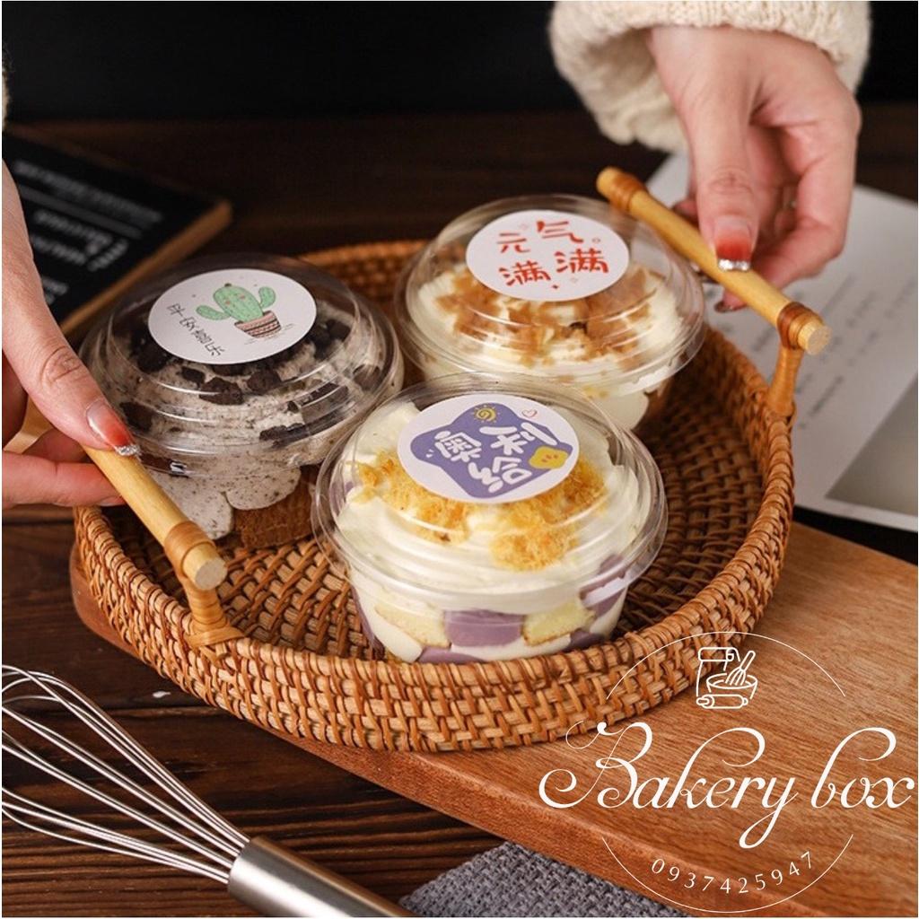 100 Hộp XY581 Đựng Bánh Lạnh - Tiramisu - Rau Câu - Pudding - Kem Tươi - Sữa Chua - Tàu Hủ Lạnh