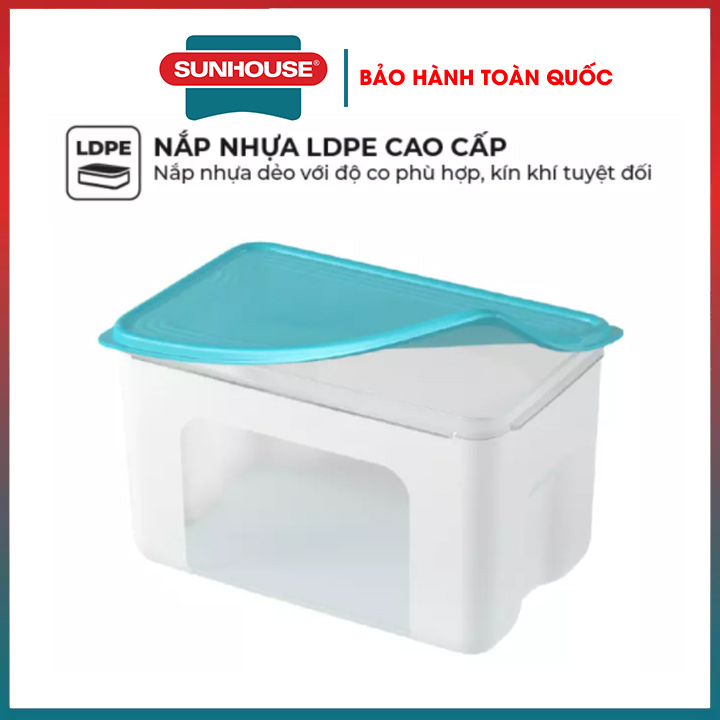 Bộ 3 và 4 hộp nhựa đựng thực phẩm Nhập Khẩu SUNHOUSE  2700ml 1100ml 500ml 500ml hộp trữ đông hộp bảo quản thực phẩm tủ lạnh hộp đựng thực phẩm hộp  hộp đựng cơm giữ nhiệt