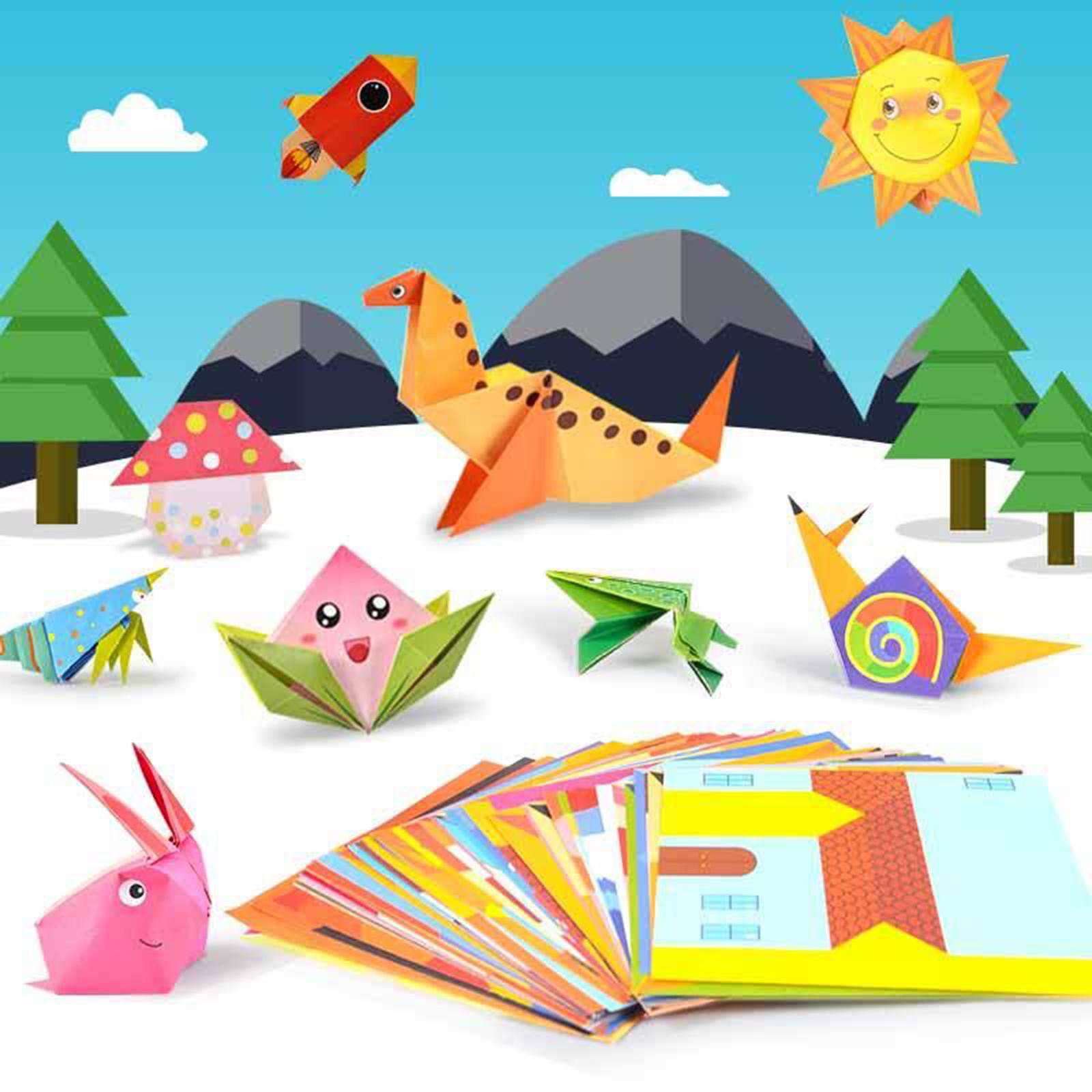 Origami Paper Kids DIY Paper Baby Early Learning Education Toys Gifts Animal