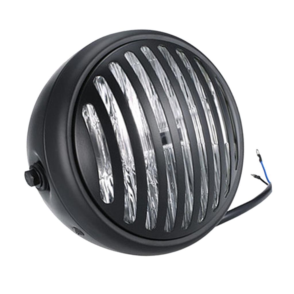 Retro Motorcycle Headlight with Grill Cover for CG125 GN125