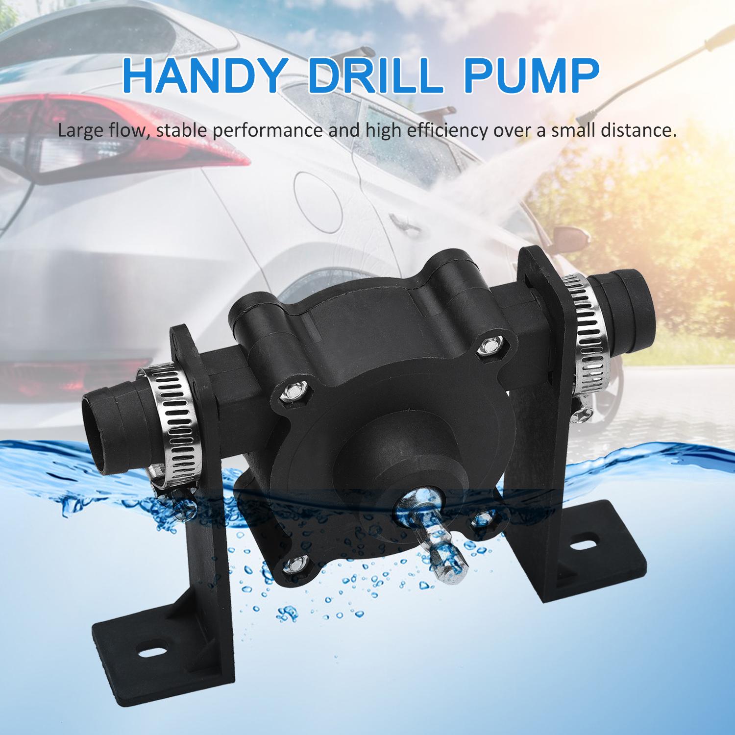 Portable Drill Pump Self Priming Oil Fluid Water Transfer Pump Emergency Bilge Pump Watering Fish Tank Pump for All