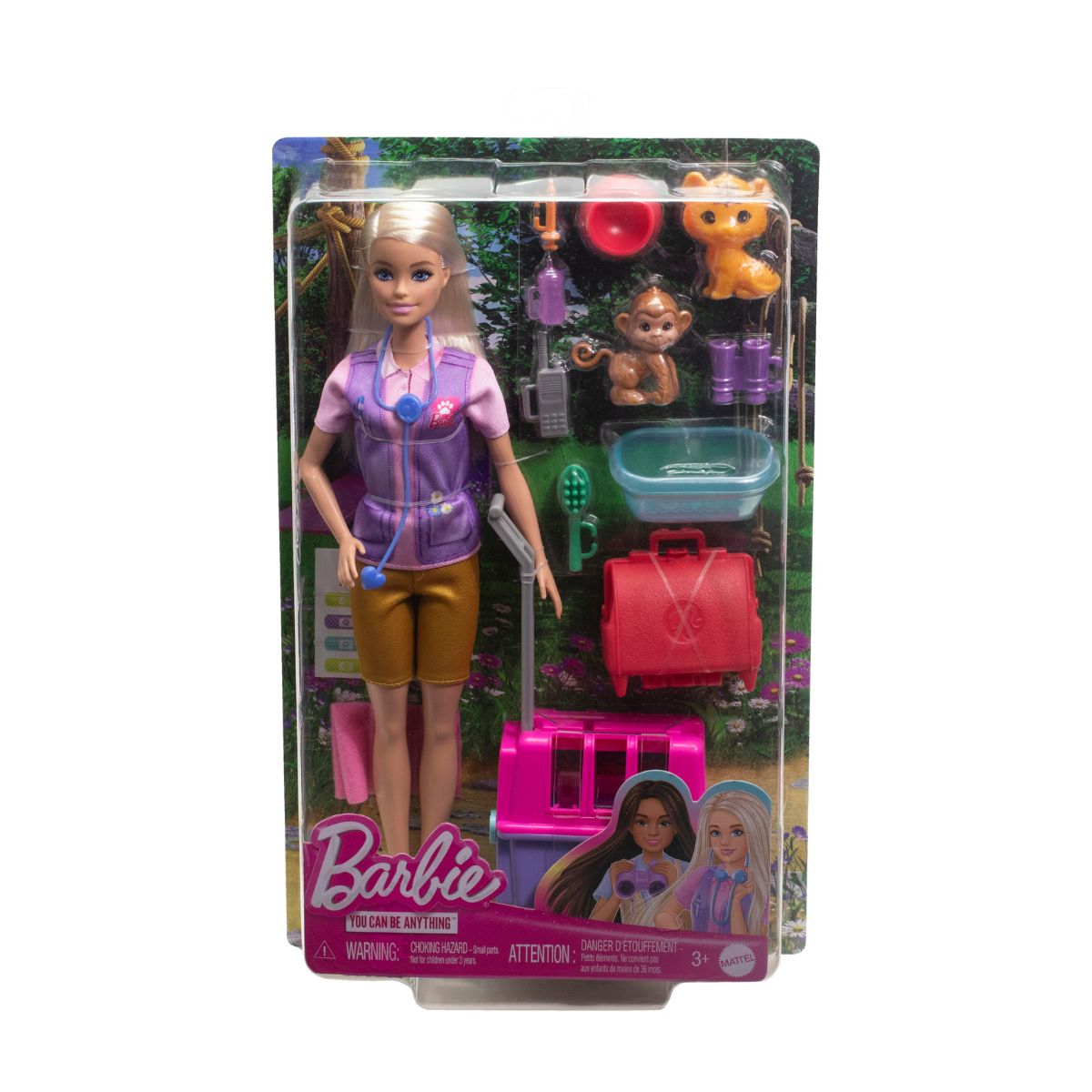 Đồ Chơi Búp Bê Barbie Và Trạm Cứu Hộ Động Vật BARBIE HRG50