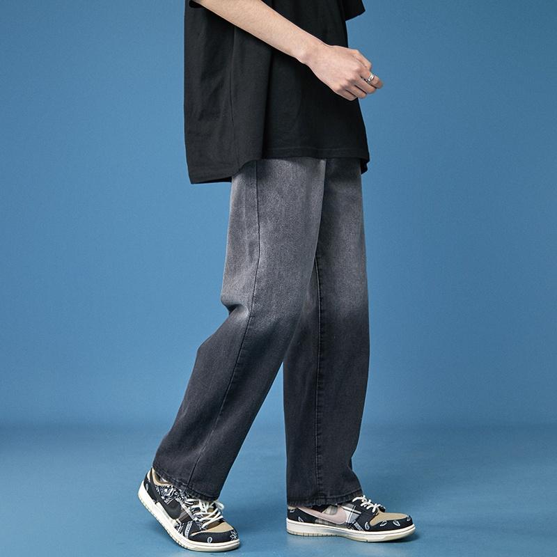 Quần jean nam PATADO dáng baggy ống suông rộng Top xu hướng 2022
