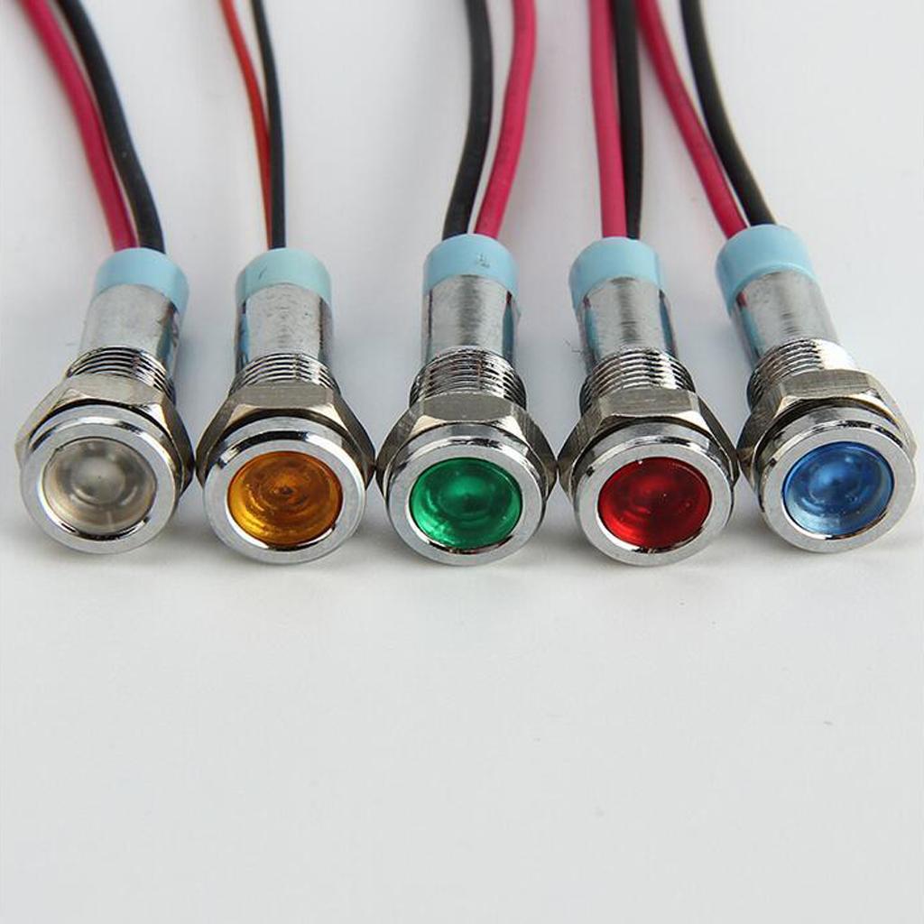 2x 6mm 12V Signal Power Supply LED