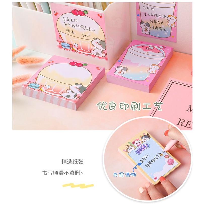 GIấy note Hình Bò Sữa Dễ Thương H173