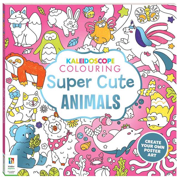Sách ngoại văn: Kaleidoscope Colouring - Super Cute Animals