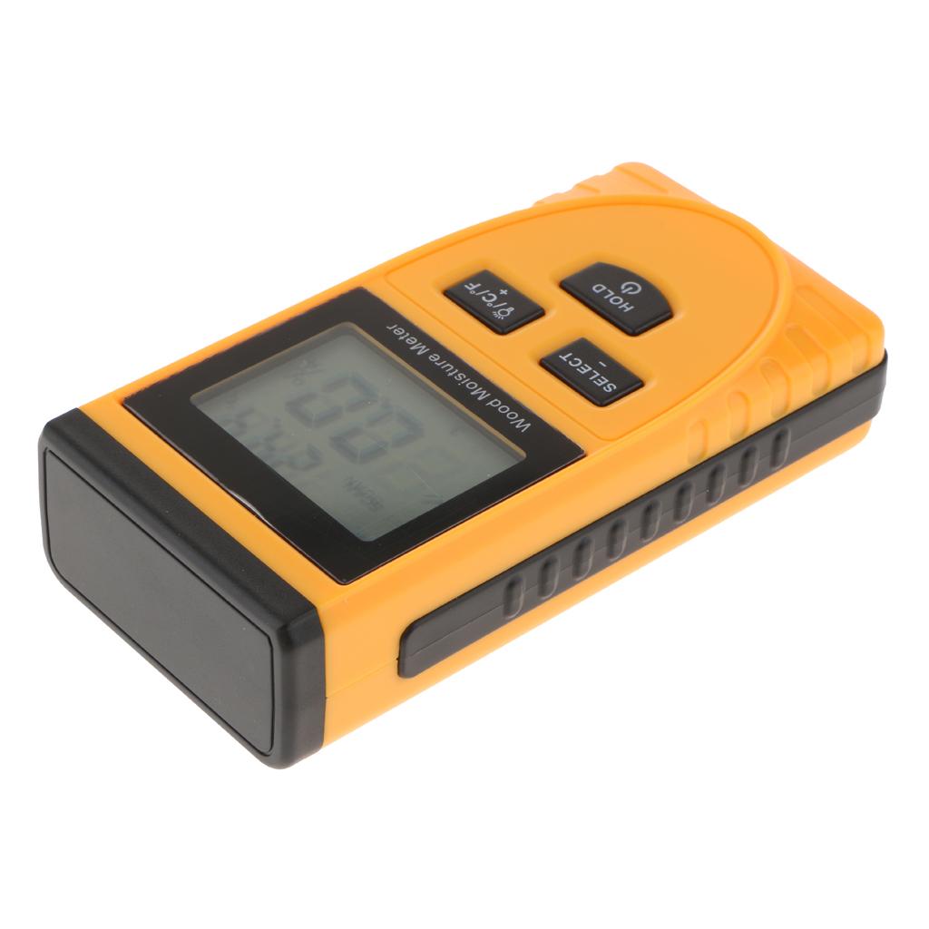 GM630 LCD Digital Wood Moisture Meter Humidity Meter Damp Detector Tester