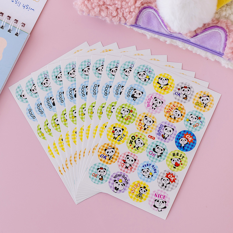 Sticker cuộn 500 hình dán cute dễ thương đẹp giá rẻ, sticker trang trí dán sổ khen thưởng học sinh văn phòng phẩm