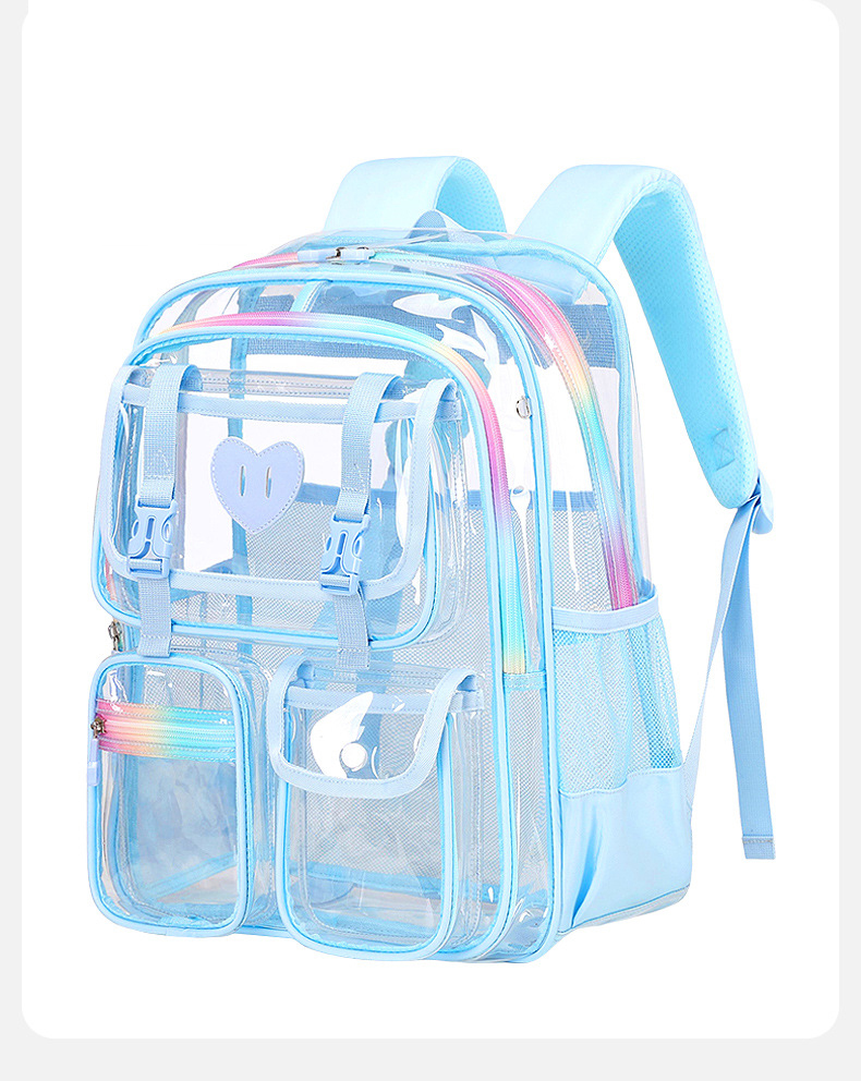 Ba lô trong suốt Ba lô PVC chống thấm nước dành cho cả nam và nữ-HS1324