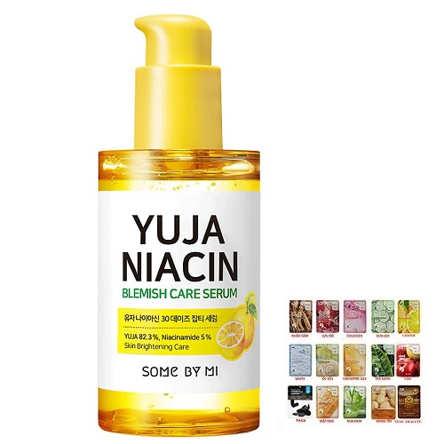 Tinh Chất Dưỡng Trắng Da Chiết Xuất Quả Thanh Yên Some By Mi Yuja Niacin 30 Days Blemish Care Serum 50ml [ Được Mask 3W Clinic ]