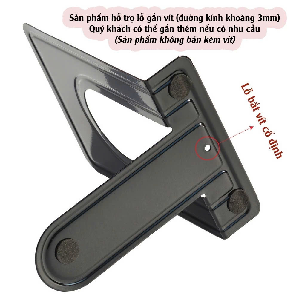 COMBO 2 Giá Chặn Sách Kim Loại Để Bàn Bằng Tâm Thép Dày Đặc Có Đường Gân Chịu Lực MÀU ĐEN