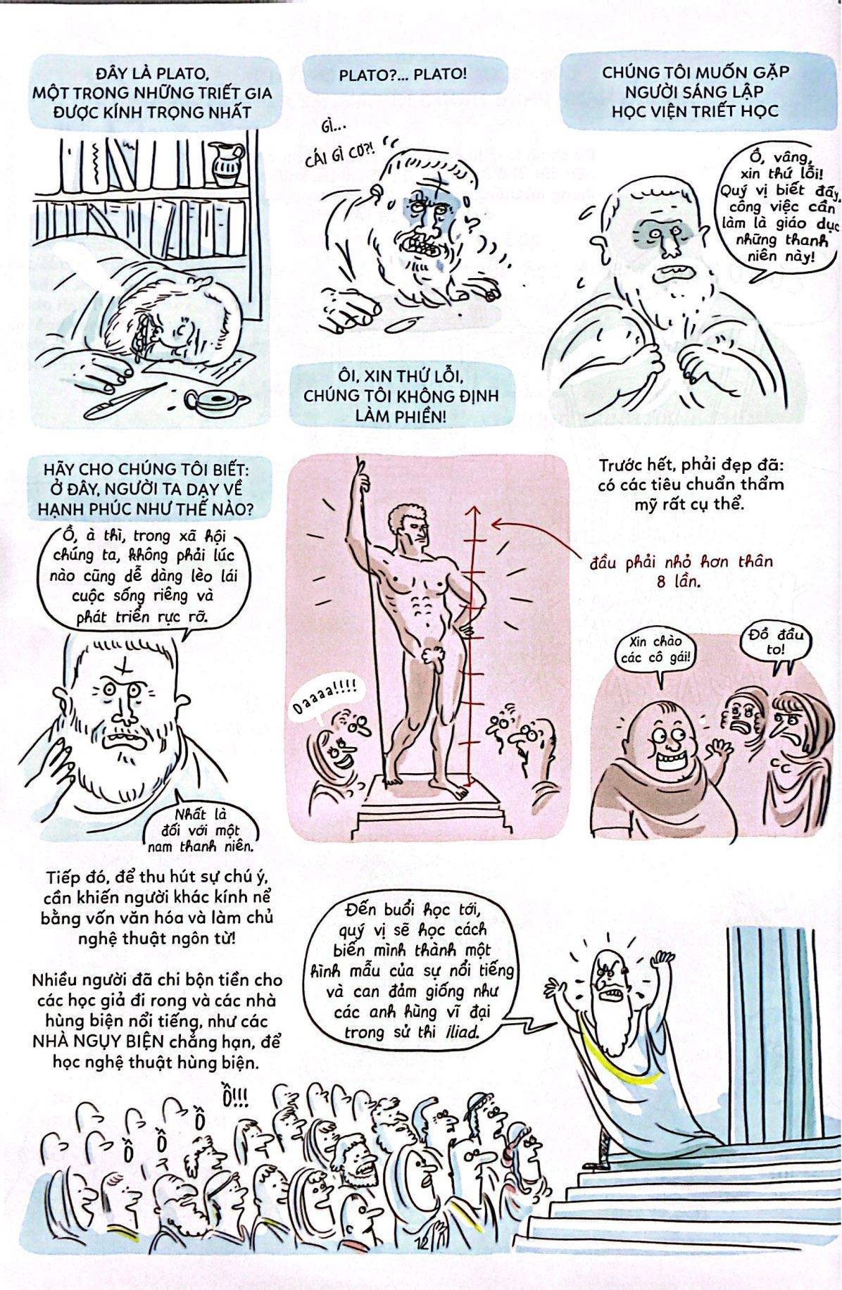 Sách - Philocomix - Tập 1 - Các Triết Gia Vĩ Đại Nói Gì Về Hạnh Phúc