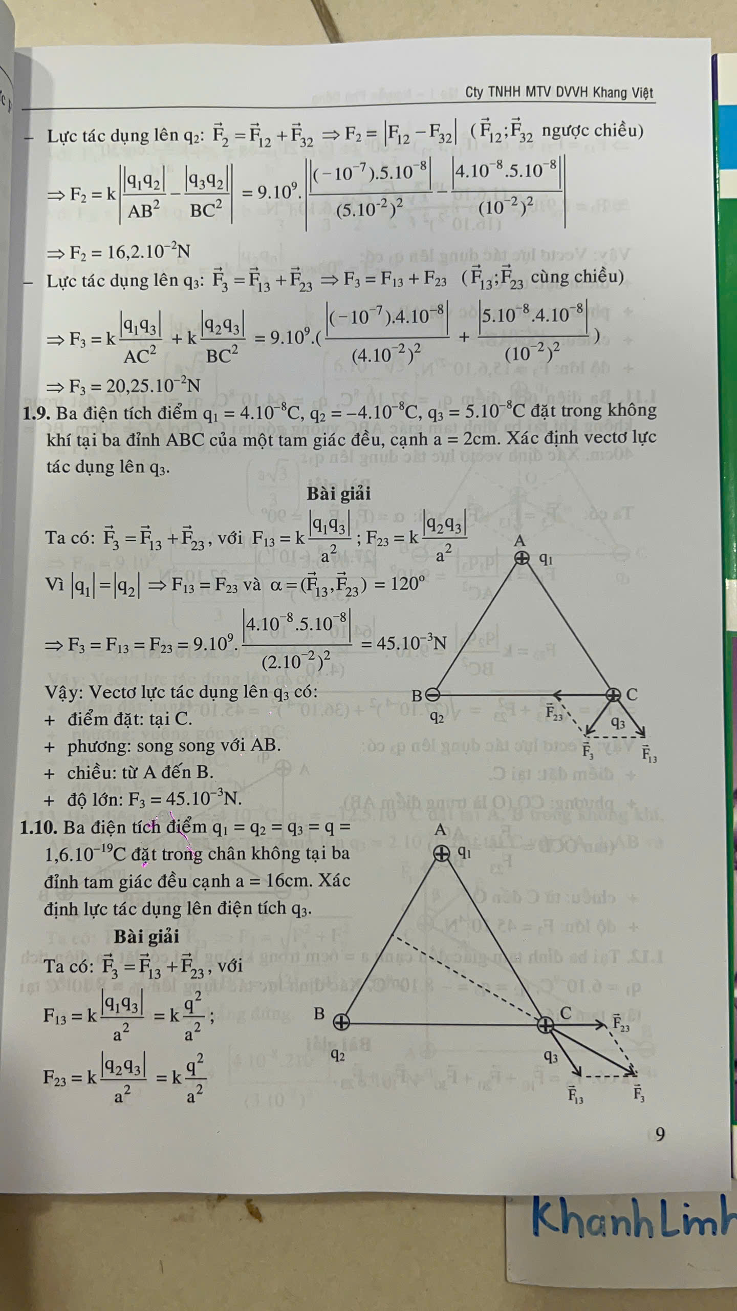 Sách - Bồi Dưỡng Học Sinh Giỏi Vật Lí 11 (tập 1 + tập 2)