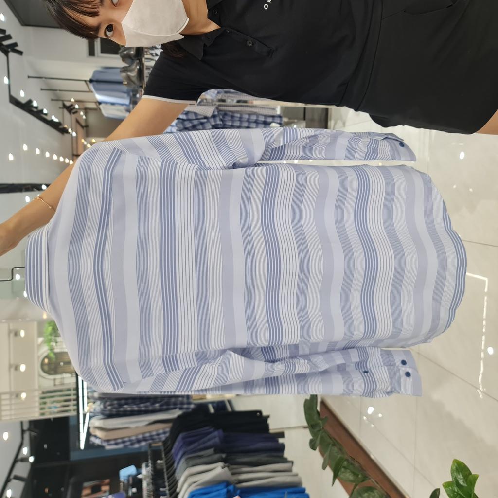 OWEN - Áo sơ mi nam dài tay dáng SLIMFIT sợi Cafe - Mã AS23326D