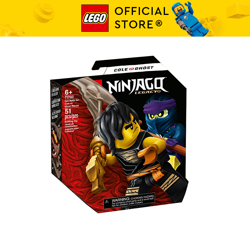 Đồ chơi LEGO Đấu Trường Ninjago- Cole Đối Đầu Ghost Warrior 71733