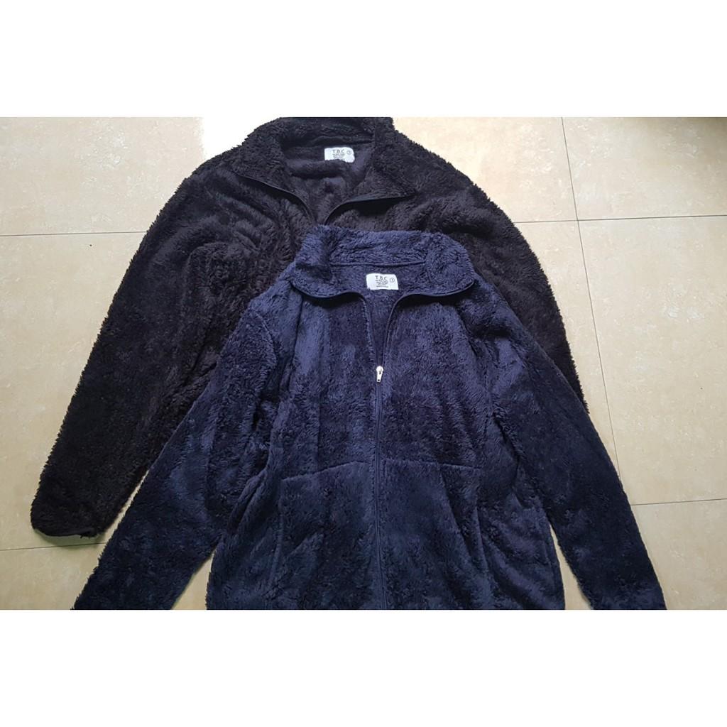 Áo Khoác Lông Nam Xuất Hàn siêu đẹp hàng xuất dư xịn 2 màu navy và đen mềm nhẹ ấm đủ size XanhHouse