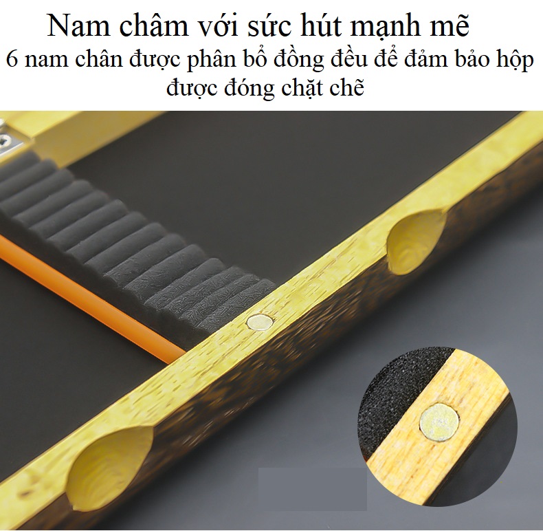 Hộp Đựng Phao Câu Đài , Chất Liệu Gỗ PAULOWNIA Cao Cấp Siêu Nhẹ Có Túi Đựng HP6