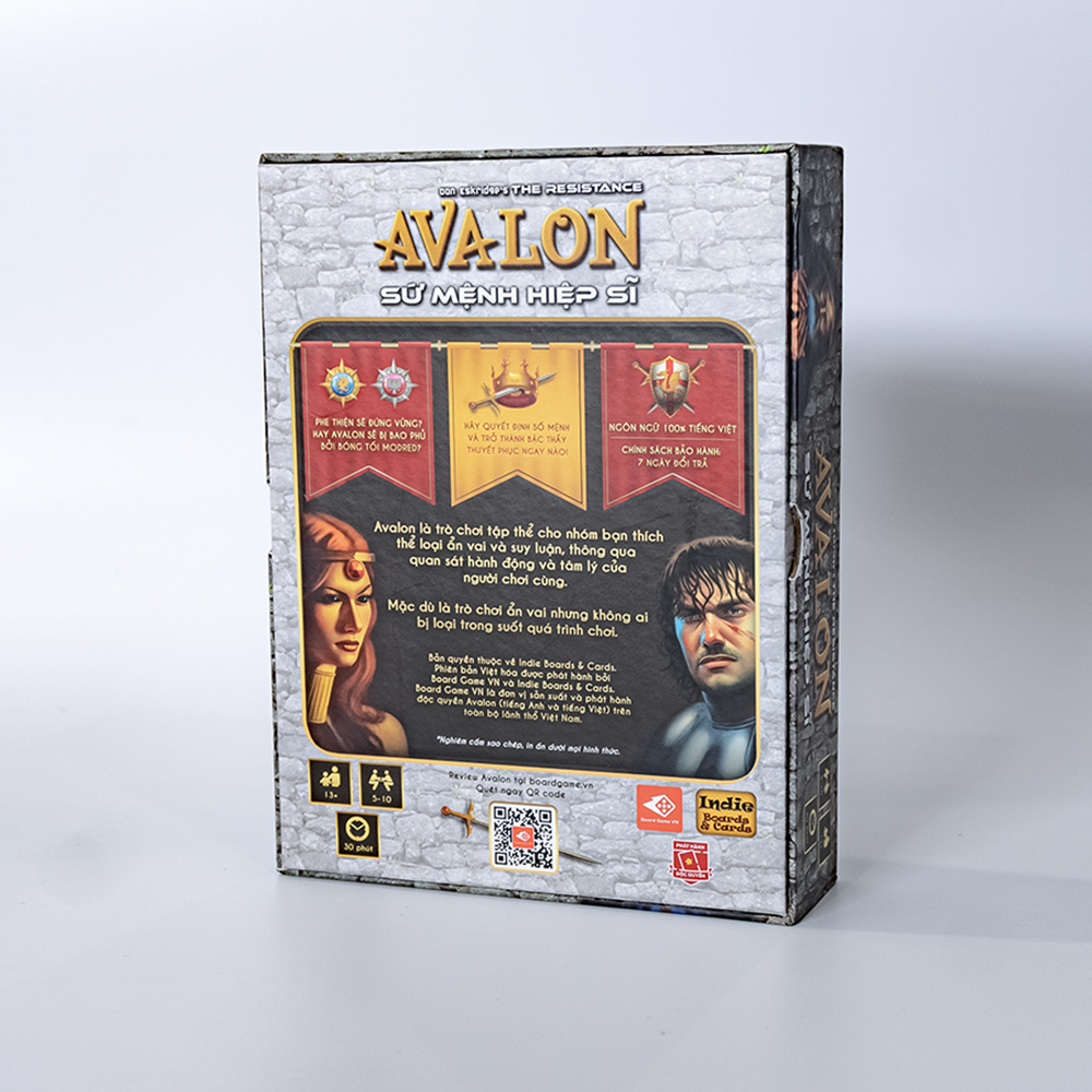 Board Game Avalon Việt Hóa -  ẩn vai kịch tính hấp dẫn dành cho 5-10 người chơi