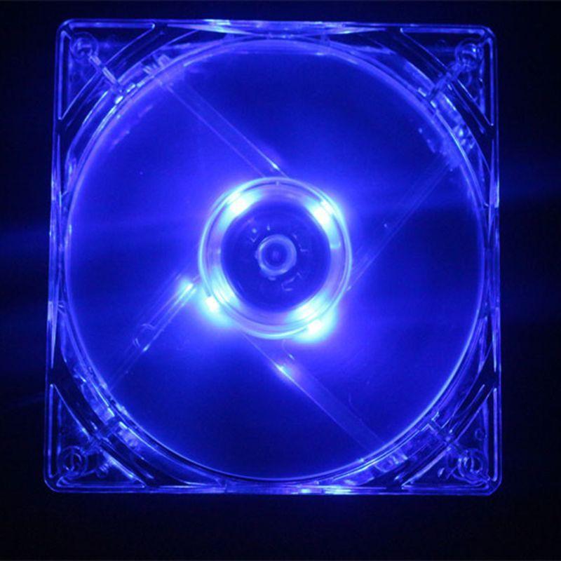 1 Quạt Tản Nhiệt 8cm 12v Có Đèn Led Cho Máy Tính