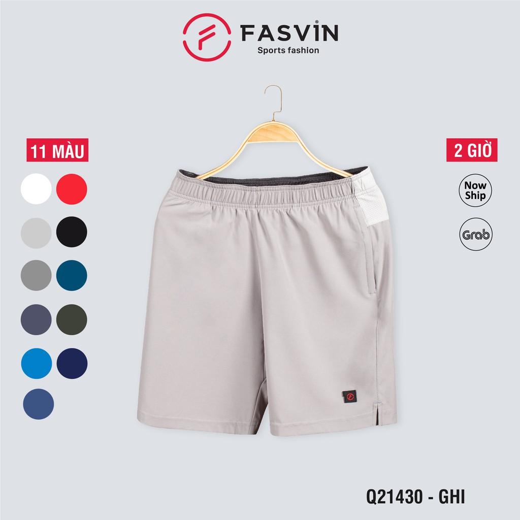 Quần đùi thể thao nam Fasvin Q21430.HN vải gió chun mềm mại co giãn thoải mái, năng động trẻ trung