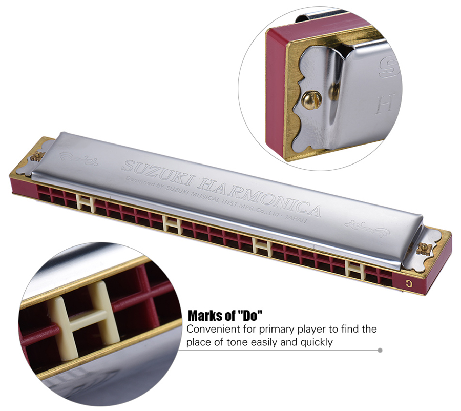 Kèn Harmonica Tremolo Suzuki Study 24
