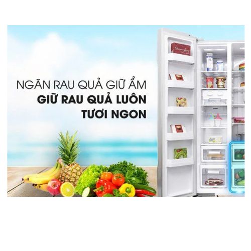 Tủ lạnh Side by Side Hitachi Inverter 595L R-S800PGV0 - hàng chính hãng