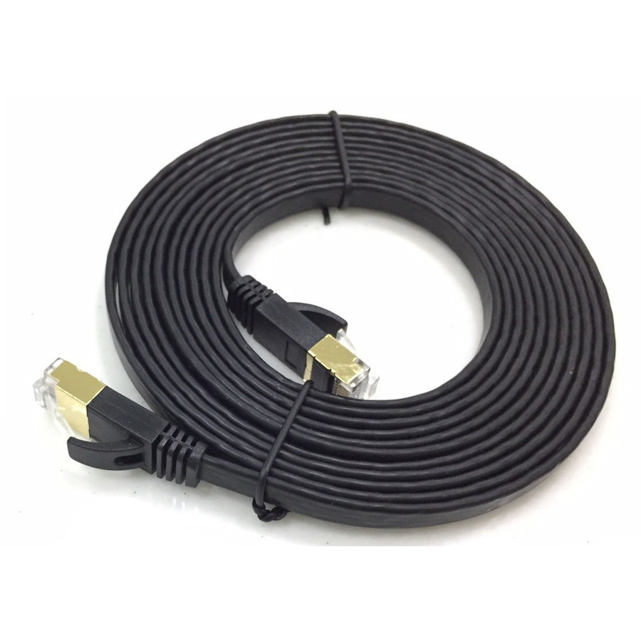 CÁP SSTP CAT 7 FLAT KM 3M KC712 DẸP,CÁP MẠNG BẤM SẴN 2 ĐẦU, CÁP RJ45,CÁP MẠNG CAT7 CHỐNG NHIỄU-HÀNG CHÍNH HÃNG